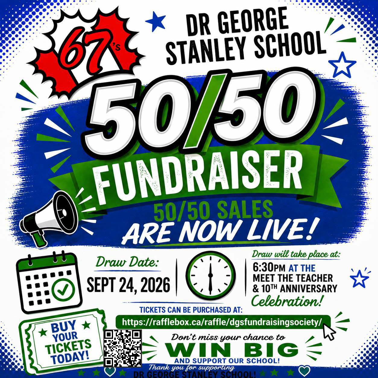 DGS 50 50 Fundraiser SQUARE Sept 24 2026
